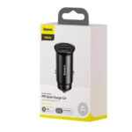 شارژر فندکی 30 وات بیسوس مدل BASEUS CIRCULAR METAL A+C PPS CAR CHARGER 30W