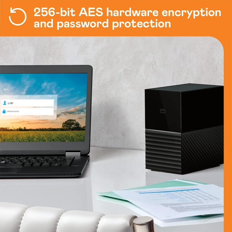 هارد اکسترنال وسترن دیجیتال مدل WESTERN DIGITAL My BOOK DUO دارای رابط USB TYPE-A 3.1