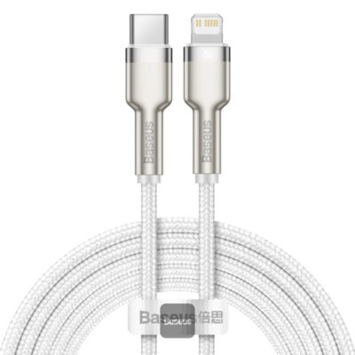 کابل تبدیل TYPE C به LIGHTNING بیسوس مدل BASEUS CAFULE SERIES METAL DATA TYPE-C TO IP PD 20W به طول 2 متر