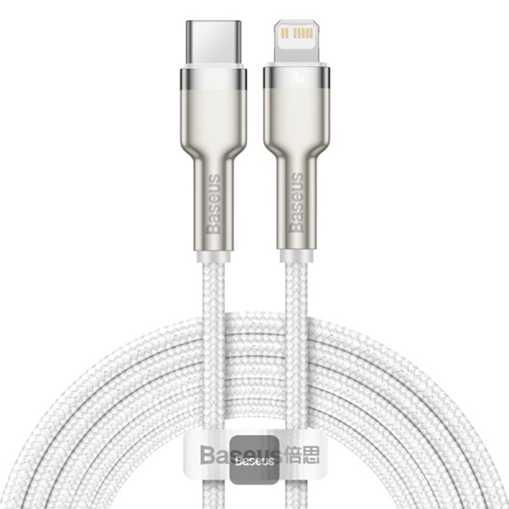 کابل تبدیل TYPE C به LIGHTNING بیسوس مدل BASEUS CAFULE SERIES METAL DATA TYPE-C TO IP PD 20W به طول 2 متر