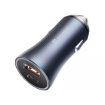 شارژر فندکی 40 وات بیسوس مدل BASEUS GOLDEN CONTACTOR PRO DUAL QUICK CHARGER CAR CHARGER U+C 40W