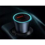 شارژر فندکی 40 وات بیسوس مدل BASEUS GOLDEN CONTACTOR PRO DUAL QUICK CHARGER CAR CHARGER U+C 40W