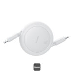 کابل تبدیل TYPE C به TYPE C بیسوس مدل BASEUS FREE2PULL MINI CHARGING 60W به طول 1 متر