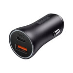 شارژر فندکی 60 وات بیسوس مدل BASEUS GOLDEN CONTACTOR MAX DUAL FAST CHARGER U+C