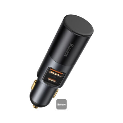 شارژر فندکی 120 وات فست شارژ بیسوس مدل BASEUS SHARE TOGETHER FAST CHARGE WITH CIGARETTE LIGHTER EXPANSION PORT U+C 120W