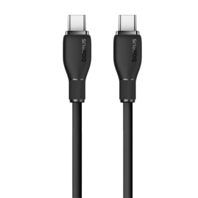 کابل TYPE C to TYPE C بیسوس مدل BASEUS PUDDING SERIES FAST CHARGING TYPE C to TYPE C 100W به طول 2 متر
