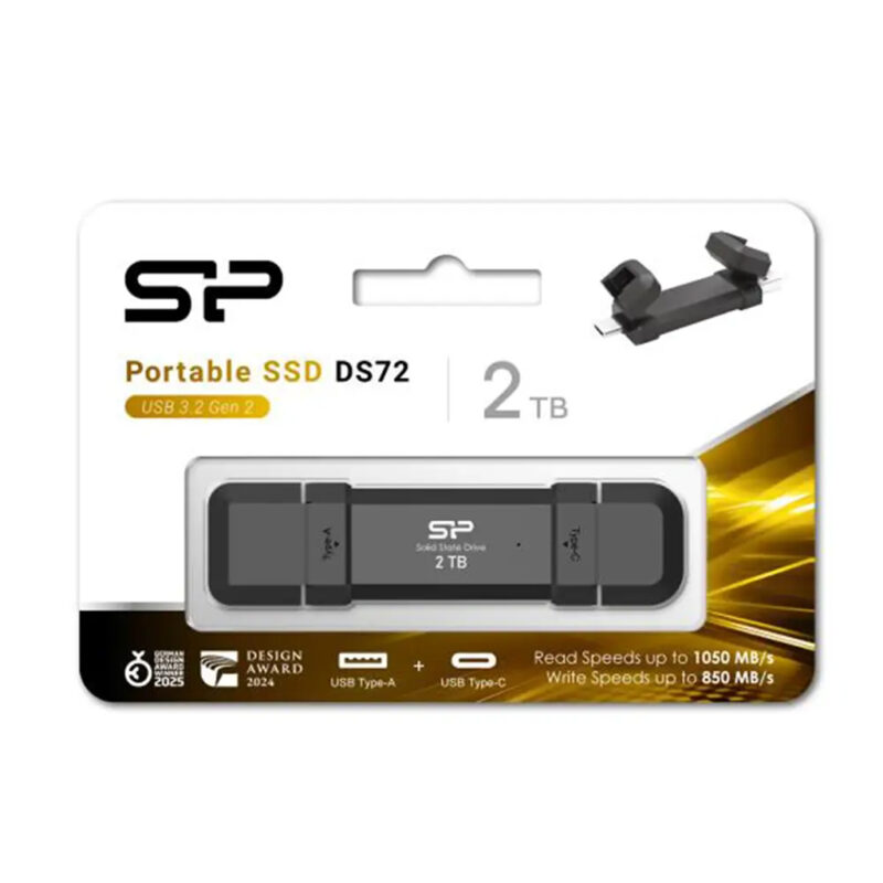 حافظه SSD پرتابل سیلیکون پاور مدل SILICON POWER DS72 با ظرفیت 2 ترابایت