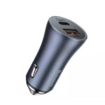 شارژر فندکی 40 وات بیسوس مدل BASEUS GOLDEN CONTACTOR PRO DUAL QUICK CHARGER CAR CHARGER U+C 40W