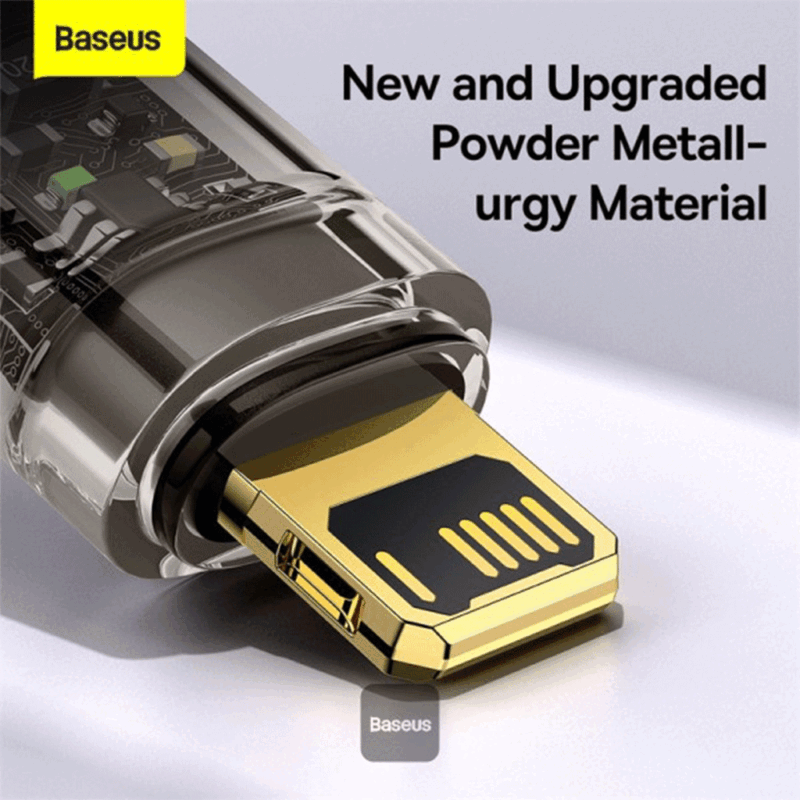 کابل شارژ بیسوس مدل BASEUS EXPLORER SERIES AUTO POWER-OFF FAST CHARGING DATA CABLE به طول 1 متر