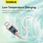 کابل تبدیل USB-C به LIGHTNING بیسوس مدل BASEUS HABITAT SERIES FAST CHARGING CABLE TYPE-C TO IP 20W به طول 2 متر