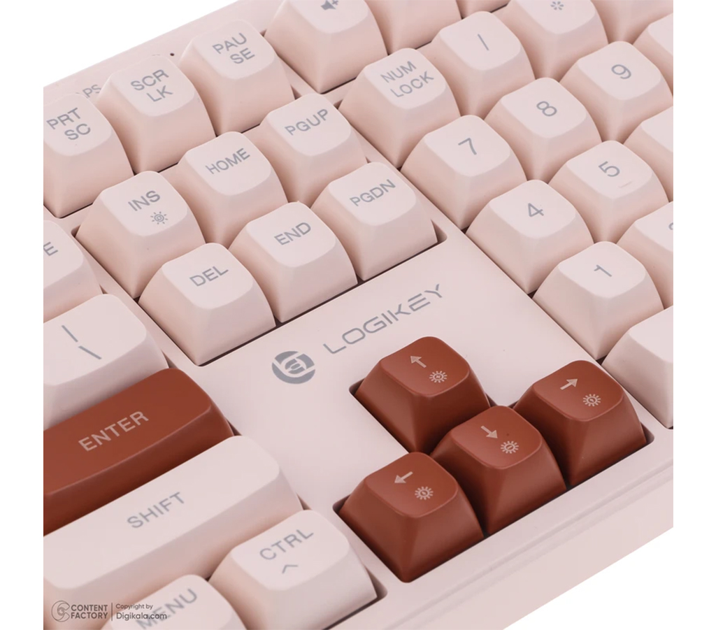 کیبورد بی سیم لاجی کی مدل LOGIKEY K330CW, سوئیچ ممبران, FULL-SIZE