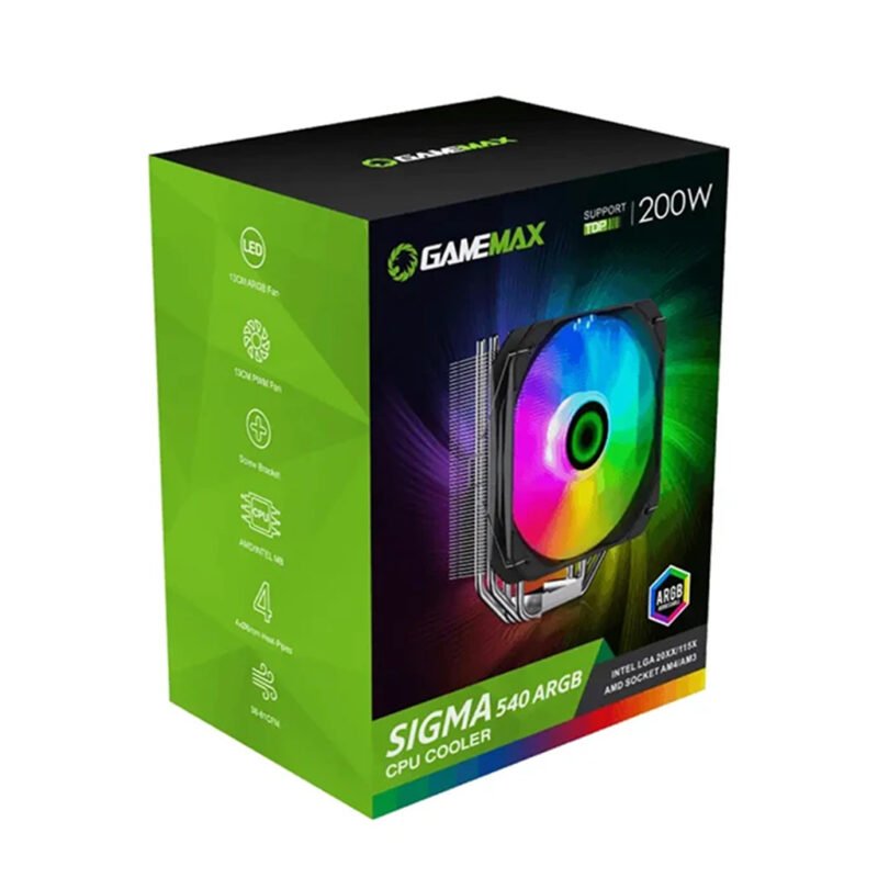 فن پردازنده گیم مکس مدل GAMEMAX SIGMA 540 ARGB