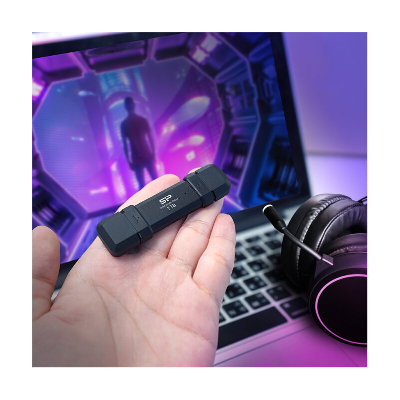 حافظه SSD پرتابل سیلیکون پاور مدل SILICON POWER DS72 با ظرفیت 1 ترابایت
