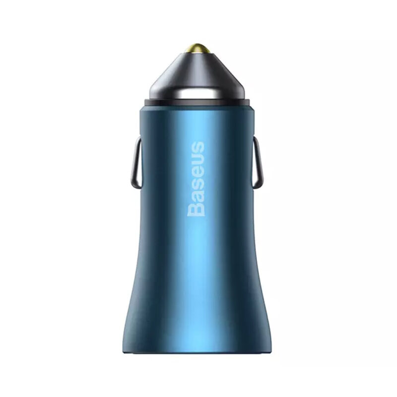 شارژر فندکی 40 وات بیسوس مدل BASEUS GOLDEN CONTACTOR PRO DUAL QUICK CHARGER CAR CHARGER U+C 40W