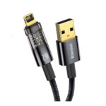 کابل USB به LIGHTNING بیسوس مدل BASEUS EXPLORER SERIES AUTO POWER OFF FAST CHARGING DATA CABLE به طول 2 متر