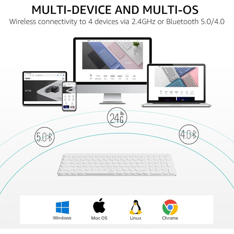 کیبورد بی سیم رپو مدل RAPOO E9350L