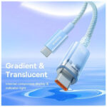 کابل TYPE-C TO TYPE-C بیسوس مدل BASEUS EXPLORER SERIES FAST CHARGING CABLE WITH SMART TEMPERATURE CONTROL 100W