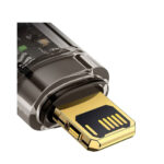 کابل USB به LIGHTNING بیسوس مدل BASEUS EXPLORER SERIES AUTO POWER OFF FAST CHARGING DATA CABLE به طول 2 متر