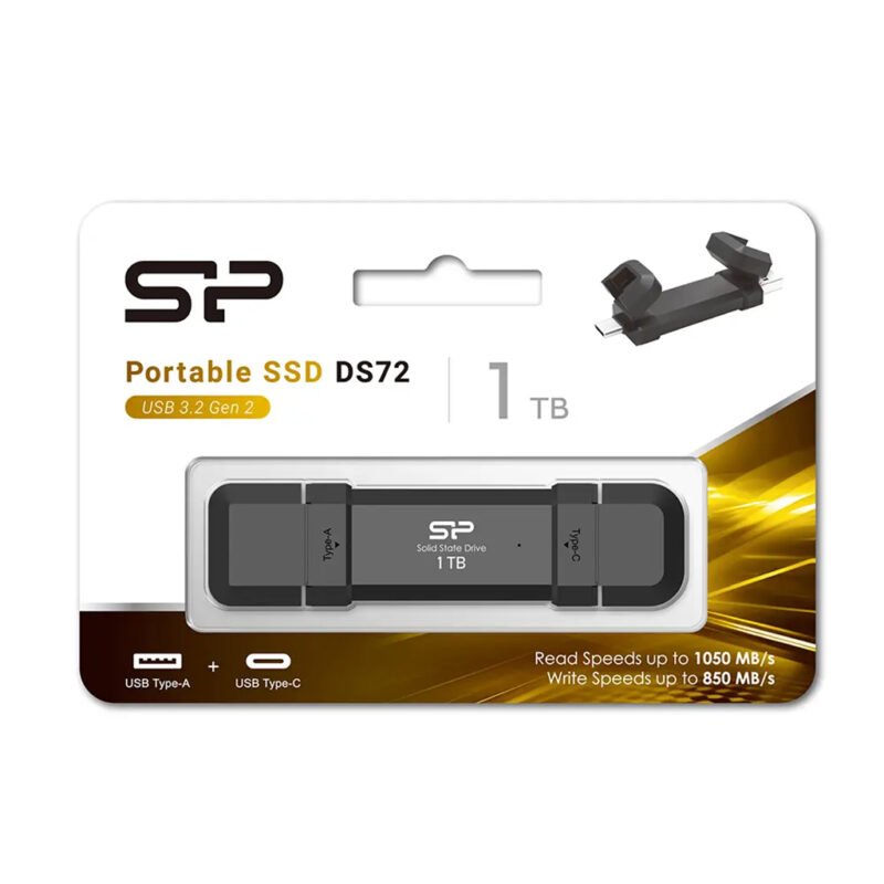 حافظه SSD پرتابل سیلیکون پاور مدل SILICON POWER DS72 با ظرفیت 1 ترابایت