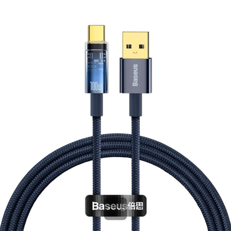 کابل شارژ بیسوس مدل BASEUS EXPLORER SERIES AUTO POWER-OFF FAST CHARGING DATA CABLE به طول 1 متر