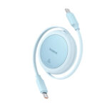 کابل تبدیل TYPE C به TYPE C بیسوس مدل BASEUS FREE2PULL MINI CHARGING 60W به طول 1 متر
