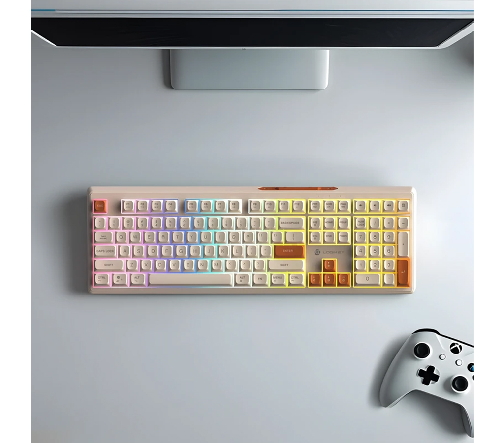 کیبورد بی سیم لاجی کی مدل LOGIKEY K330CW, سوئیچ ممبران, FULL-SIZE