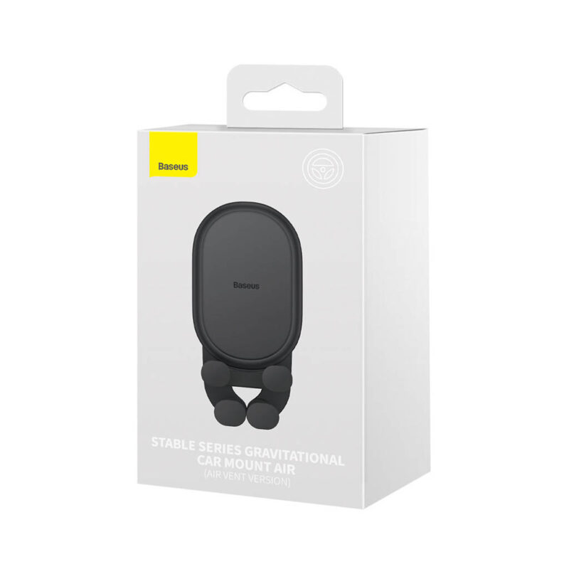 پایه نگهدارنده موبایل بیسوس مدل BASEUS STABLE GRAVITATIONAL CAR MOUNT AIR (AIR OUTLET VERSION)