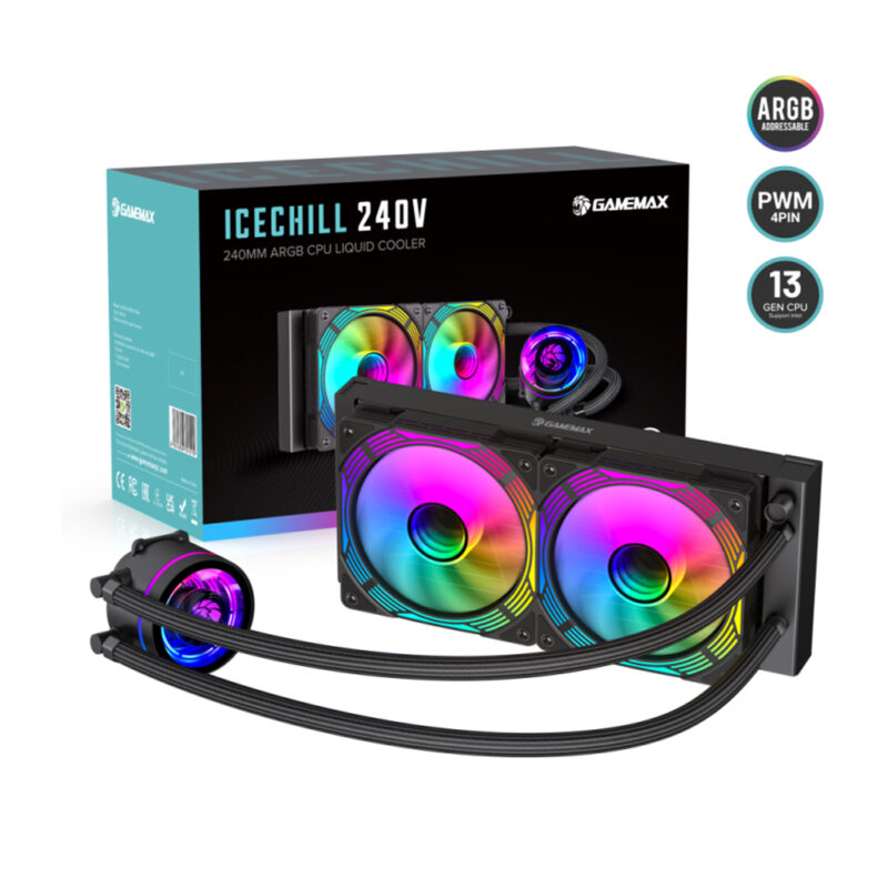 فن پردازنده گیم مکس مدل GAMEMAX ICE CHILL 240