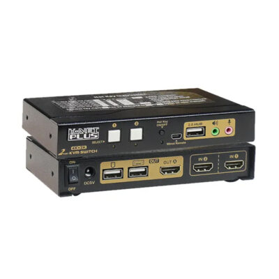 نقد و بررسی سوییچ HDMI دو پورت کی نت پلاس مدل KNET PLUS KP-SWKH402