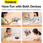 پایه نگهدارنده موبایل بیسوس مدل BASEUS SEASHELL SERIES TABLET/FHONE STAND