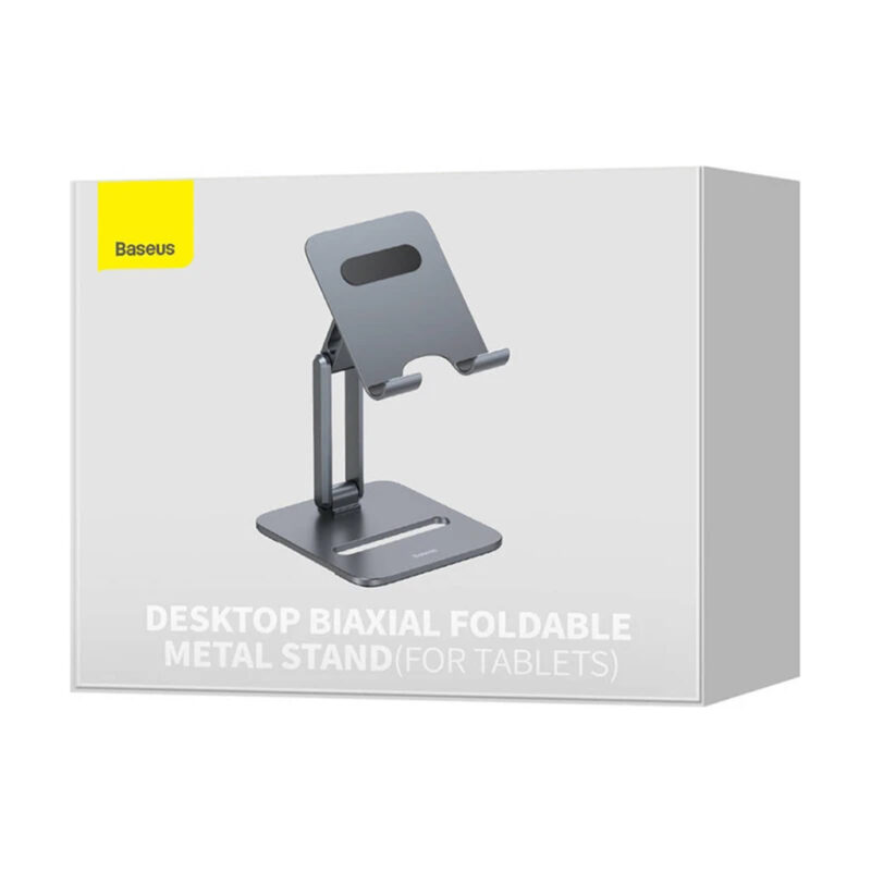 پایه نگهدارنده گوشی موبایل و تبلت بیسوس مدل BASEUS DESKTOP BIAXIAL FOLDABLE METAL STAND