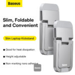 پایه نگهدارنده تبلت بیسوس مدل BASEUS SLIM LAPTOP KICKSTAND