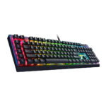 کیبورد گیمینگ ریزر مدل RAZER BLACKWIDOW V4 X FORTNITE EDITION _ YELLOW SWITCH