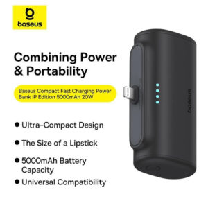 نقد و بررسی پاور بانک 5000 میلی آمپر ساعتی بیسوس مدل BASEUS COMPACT FAST CHARGING TYPE-C EDITION