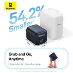 شارژر دیواری 45 وات بیسوس مدل BASEUS PICOGO FAST CHARGER 1C 45W