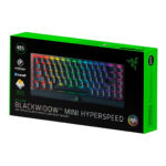 کیبورد گیمینگ ریزر مدل RAZER BLACKWIDOW V3 MINI HYPERSPEED - YELLOW SWITCH