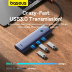 هاب 5 پورت USB-C بیسوس مدل BASEUS ULTRAJOY SERIES