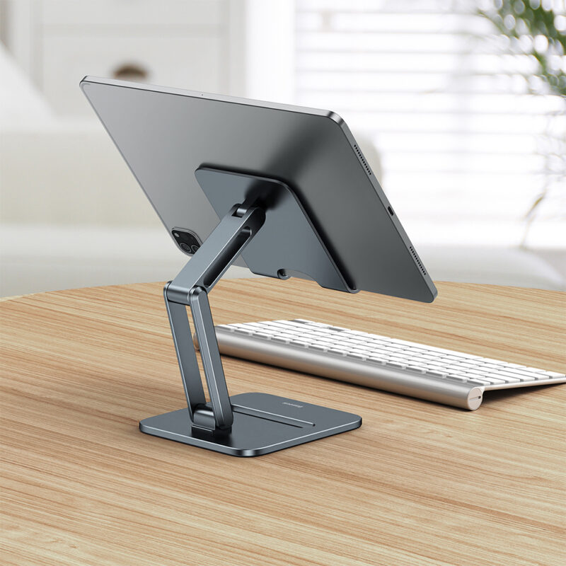 پایه نگهدارنده گوشی موبایل و تبلت بیسوس مدل BASEUS DESKTOP BIAXIAL FOLDABLE METAL STAND