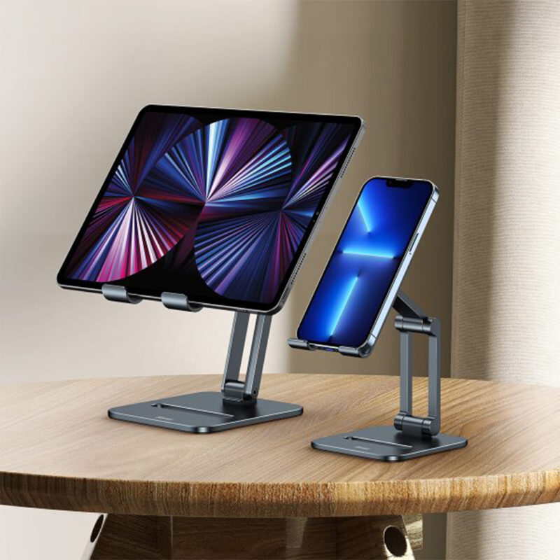 پایه نگهدارنده گوشی موبایل و تبلت بیسوس مدل BASEUS DESKTOP BIAXIAL FOLDABLE METAL STAND