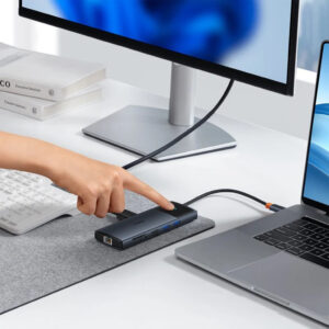 نقد و بررسی هاب 11 پورت USB-C بیسوس مدل BASEUS BS-OH098