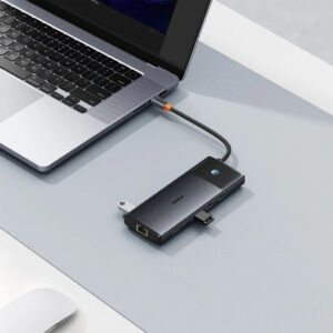 نقد و بررسی هاب 11 پورت USB-C بیسوس مدل BASEUS BS-OH098