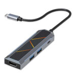 هاب USB-C چهار پورت ردراگون مدل REDRAGON CRUX UCA4