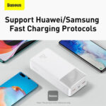 پاوربانک 30000 میلی آمپری بیسوس مدل BASEUS BIPOW DISPLAY FAST CHARGE POWER BANK 30000MAH 20W