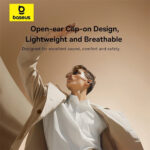 هندزفری بلوتوث بیسوس مدل BASEUS BASS 15 CLIP OPEN-EAR