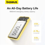 پاوربانک مگنتی 5000 میلی آمپر ساعتی بیسوس مدل BASEUS MAGPRO POWER BANK PRO MAGNETIC BRACKET WIRELESS FAST CHARGING 5000MAH 20W