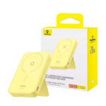 پاوربانک مگنتی 5000 میلی آمپر ساعتی بیسوس مدل BASEUS MAGPRO POWER BANK PRO MAGNETIC BRACKET WIRELESS FAST CHARGING 5000MAH 20W