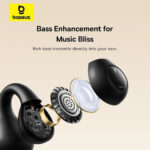 هندزفری بلوتوث بیسوس مدل BASEUS BASS 15 CLIP OPEN-EAR
