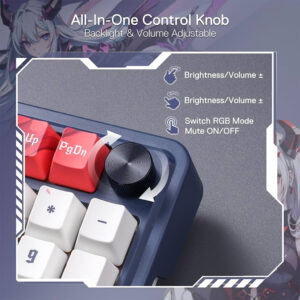نقد و بررسی کیبورد گیمینگ بی سیم ردراگون مدل REDRAGON EISA K686 AK PRO WIRELESS-ANIME