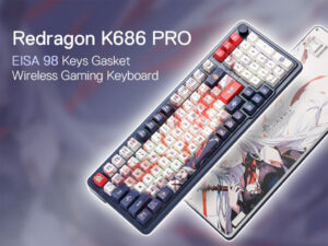 نقد و بررسی کیبورد گیمینگ بی سیم ردراگون مدل REDRAGON EISA K686 AK PRO WIRELESS-ANIME