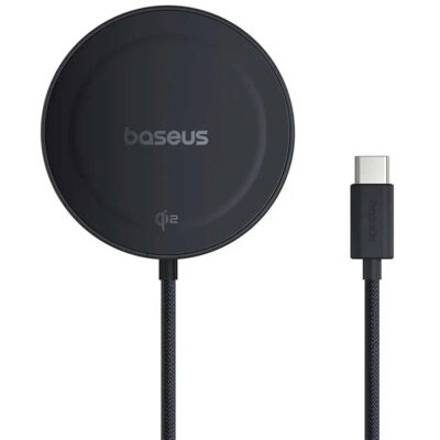 شارژر بی سیم 15 وات بیسوس مدل BASEUS SLIMPLE MINI4 MAGNETIC WIRELESS CHARGING STAND QI2 UNIVERSAL 15W